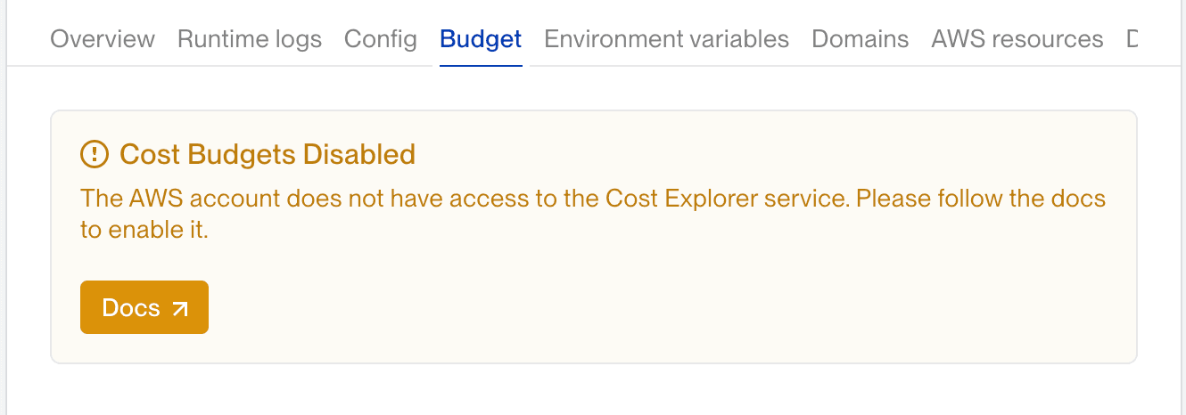 Data unavailable in AWS Cost Explorer