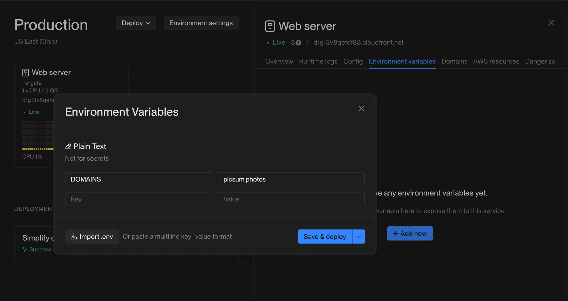 Adding third party domains to flightcontrol